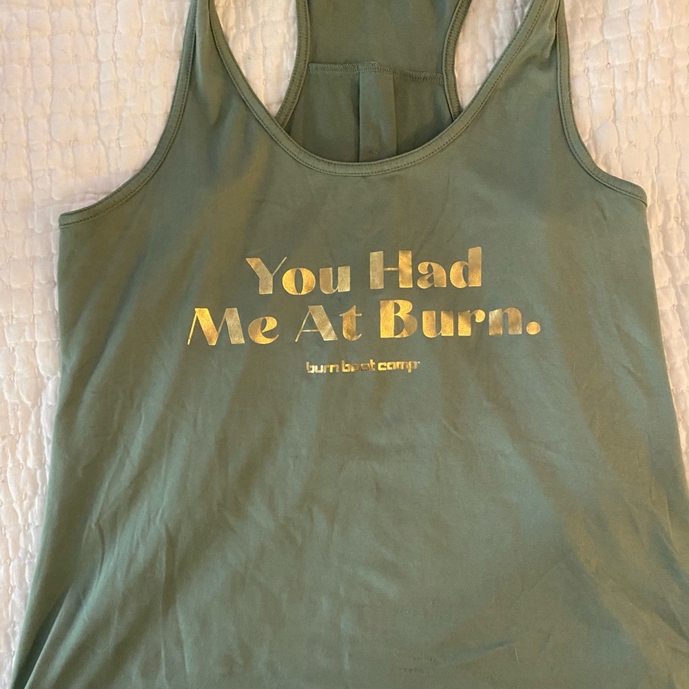 Burn Boot Camp Green Tank Top